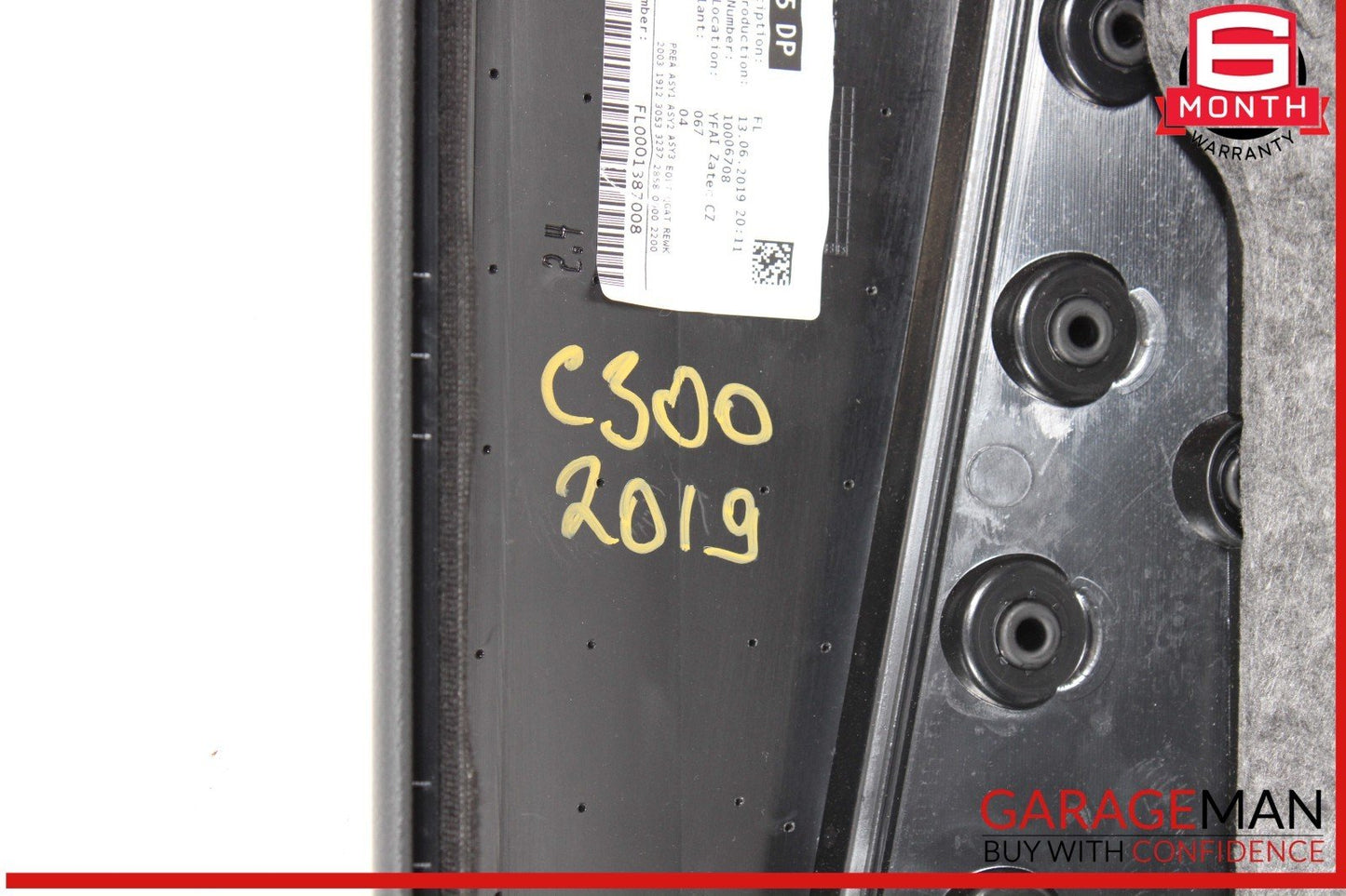 19-21 Mercedes W205 C300 C63 AMG Coupe Front Left Side Interior Door Panel OEM