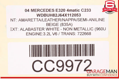 04-11 Mercedes W211 E320 Engine Motor Cooling Fan Radiator A/C Condenser Assy