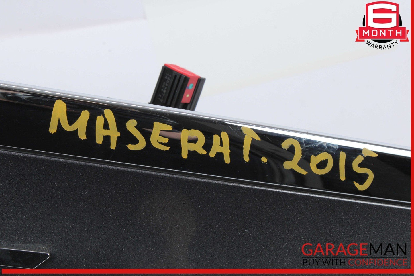 14-17 Maserati Ghibli Rear Trunk Lid Parking Camera Molding Panel Assembly OEM