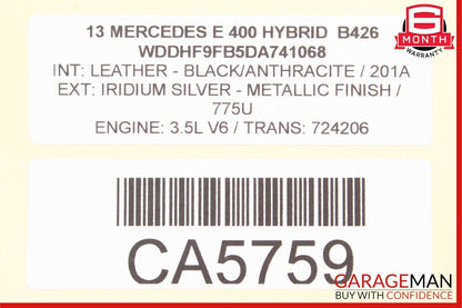 08-20 Mercedes R172 SLK350 C350 E400 Front Left Side Door Lock Latch Actuator