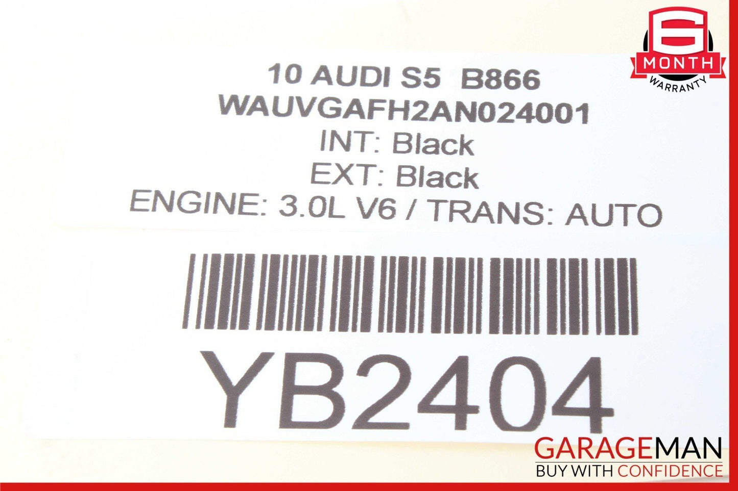 10-17 Audi Convertible Rear Left or Right Side Headrest 8F0885973T OEM