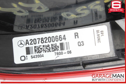 10-13 Mercedes W207 E350 Rear Right Passenger Side Outer Tail Light Lamp OEM