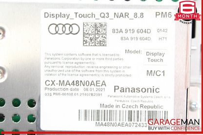 19-24 Audi Q3 Front Center Dash Info GPS Navigation Display Screen Monitor OEM