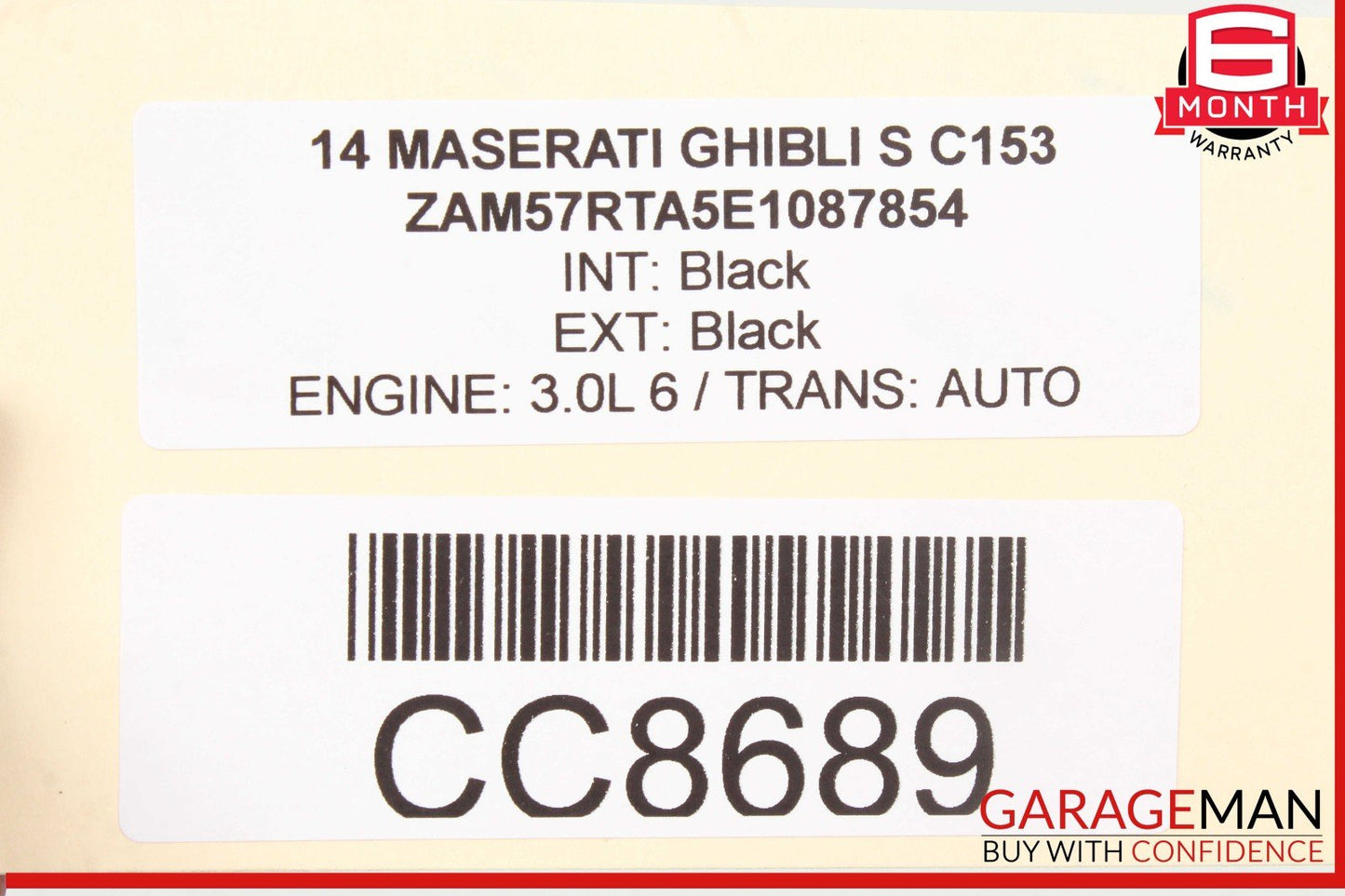 14-17 Maserati Ghibli M157 Front Left Side Lower Bottom Seat Cushion OEM