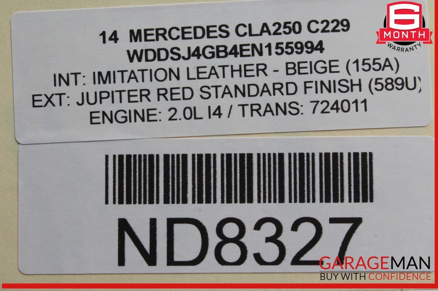 14-18 Mercedes W117 CLA250 Front Right Side Wing Fender Panel Cover OEM