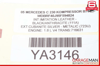 01-07 Mercedes W203 C230 C280 Front Right & Left Door Sound Audio Speaker Set