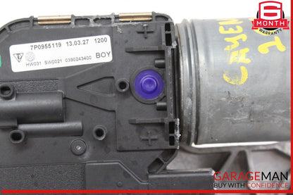 11-18 Porsche Cayenne 958 AWD Front Windshield Wiper Motor w/ Linkage Bosch OEM