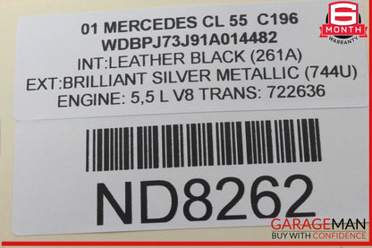 00-06 Mercedes W215 CL55 AMG Front Right Side Headlight Head Light Lamp Xenon