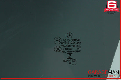 10-16 Mercedes W212 E350 E400 E550 Front Left Driver Side Door Window Glass OEM