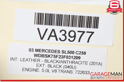 03-12 Mercedes R230 SL500 SL55 AMG Front Left SAM Fuse Box Control Module OEM