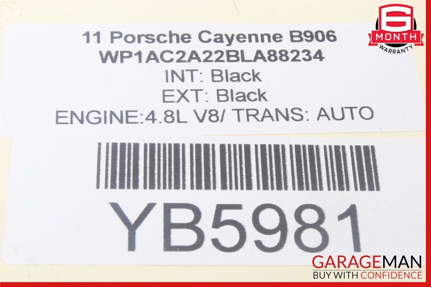 11-18 Porsche Cayenne 958 E-Hybrid Steering Column Cover Trim Black OEM