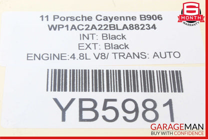 11-18 Porsche Cayenne 958 E-Hybrid Steering Column Cover Trim Black OEM
