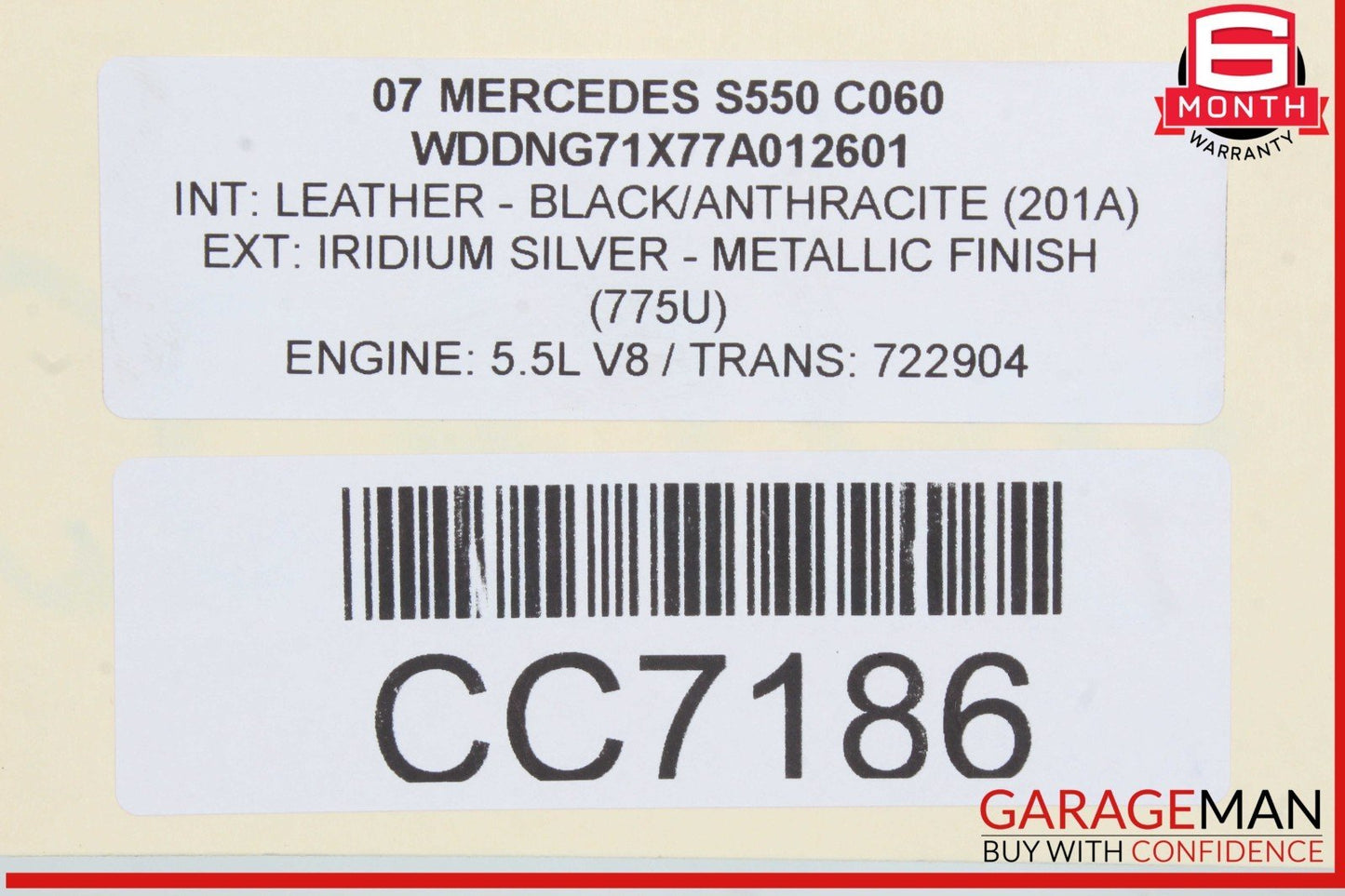 07-14 Mercedes W221 S550 Engine Radiator Cooling Fan Shroud Motor Assembly OEM