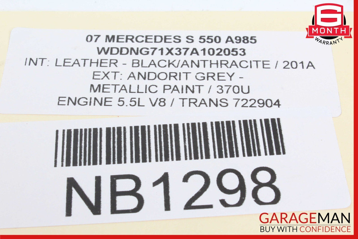 07-09 Mercedes W221 S550 S63 Rear Left & Right Door Audio Sound Speaker Set of 2