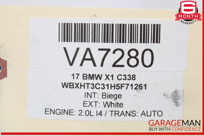 16-22 BMW X1 F48 Windshield Windscreen Wiper Linkage w/ Motor Assembly OEM