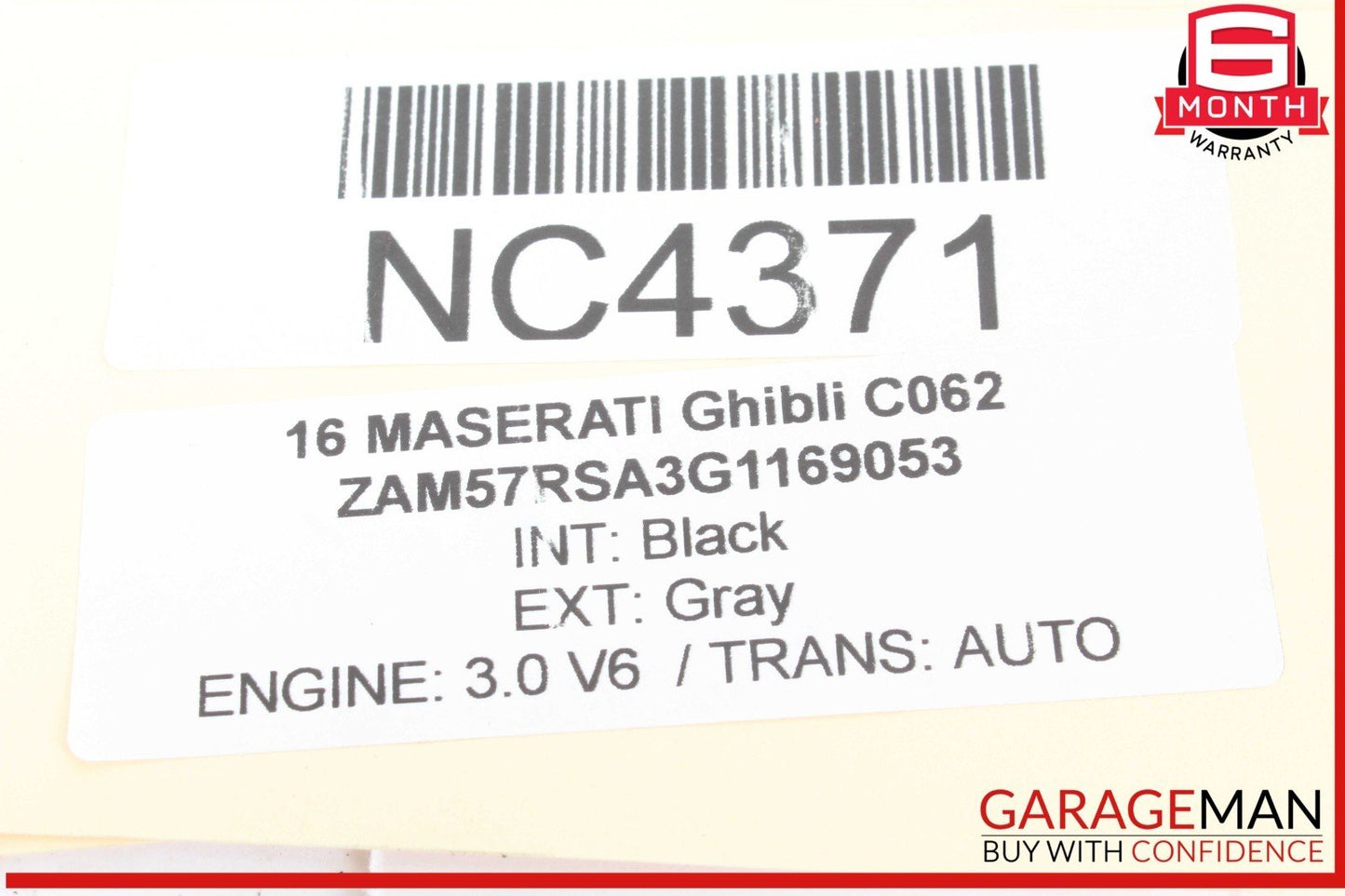 14-20 Maserati Ghibli M157 Right Side Turbocharger Intercooler 670009833 OEM