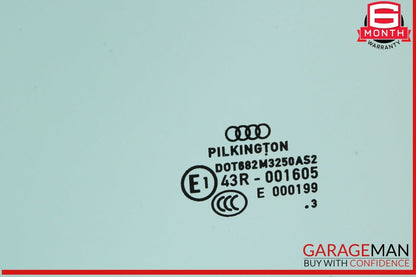 09-16 Audi A4 S4 Front Left Driver Side Door Window Glass OEM