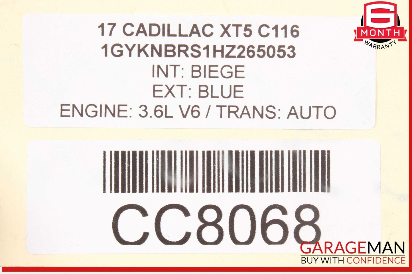 17-19 Cadillac XT5 Automatic Transmission OEM 87k