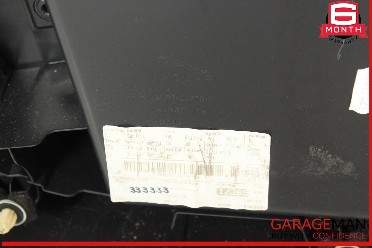 16-20 Jaguar XF Front Right Passenger Side Interior Door Panel OEM