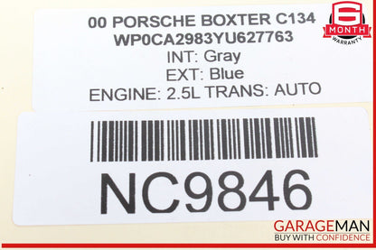 00-02 Porsche Boxster 986 Left Driver Side Engine Motor Cylinder Block OEM