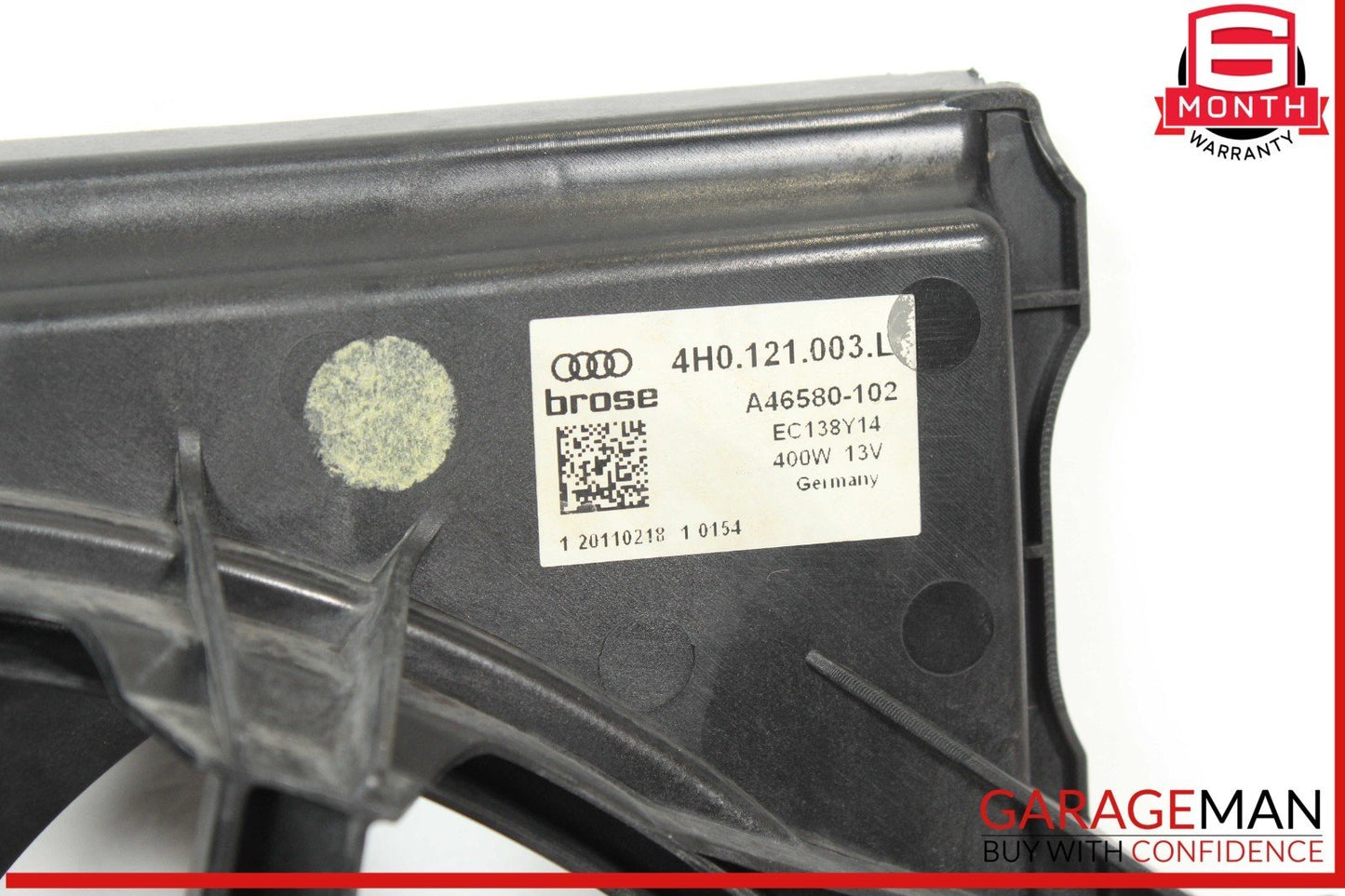 12-18 Audi A7 A6 Dual Radiator Motor Cooling Fan Shroud Assembly 4H0121003N OEM