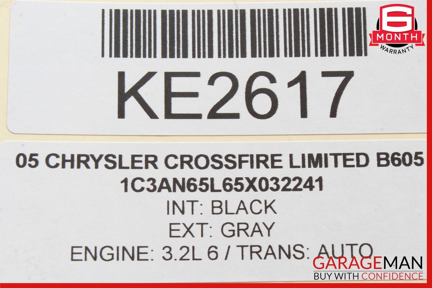 01-08 Chrysler Crossfire SLK320 SLK32 AMG Left Side Exhaust Manifold Header OEM