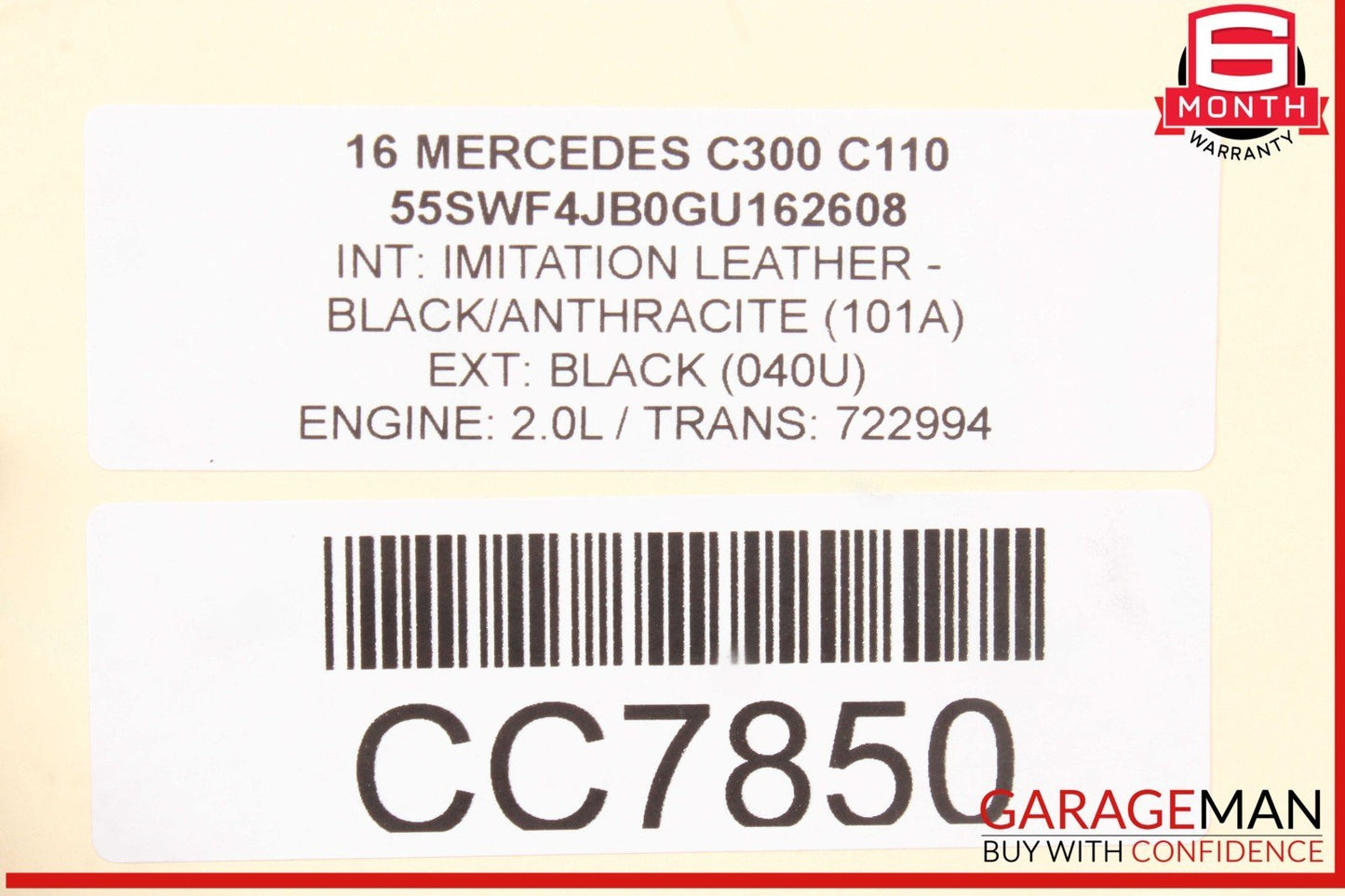 15-21 Mercedes W205 C300 C350e C400 Front Left Driver Side Door Shell OEM