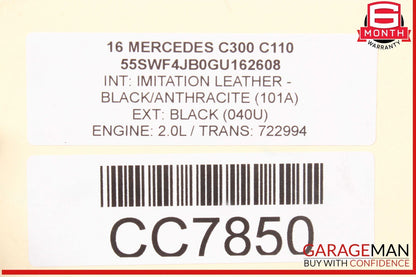 15-21 Mercedes W205 C300 C350e C400 Front Left Driver Side Door Shell OEM