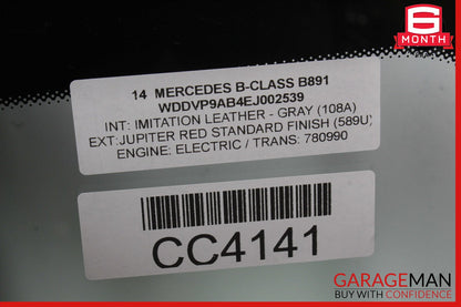 13-18 Mercedes B-Class W242 W246 Front Windshield Wind Shield Window Glass OEM