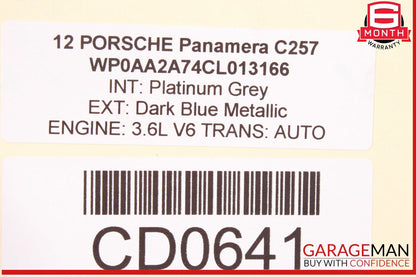 10-16 Porsche Panamera 970 Radiator Engine Electric Cooling Fan Shroud Assy OEM