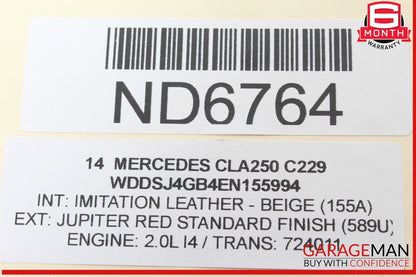 14-16 Mercedes W117 CLA250 Front Left Driver Side Xenon HID Head Light Lamp OEM