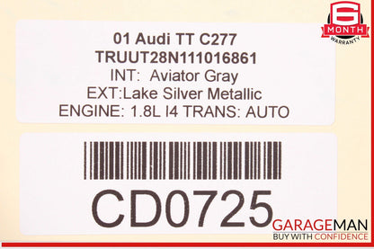 00-06 Audi TT Engine Cooling Fan Motor Shroud OEM