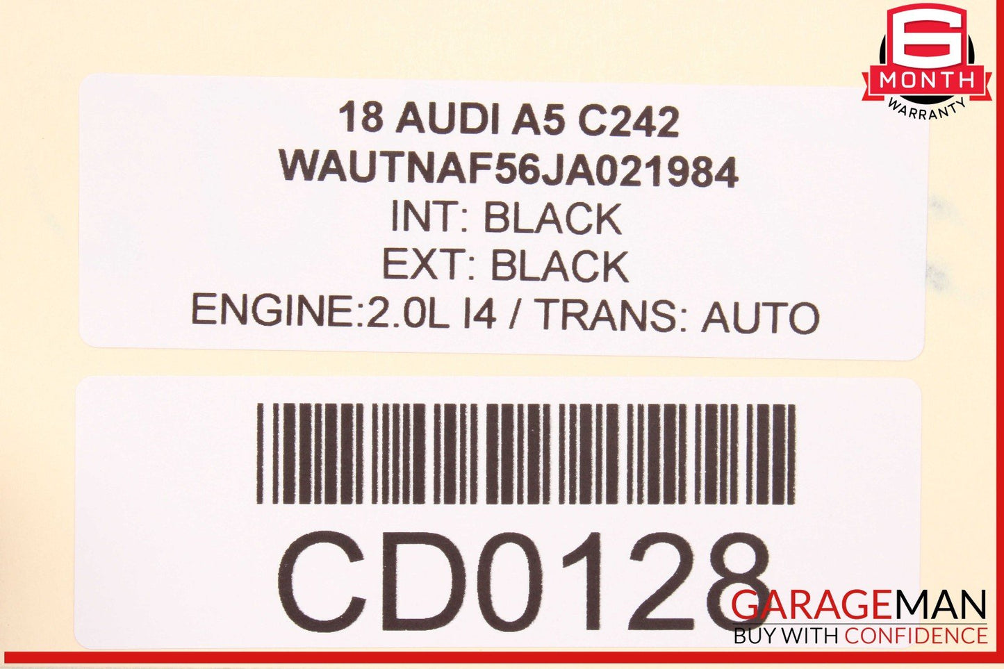 18-24 Audi A5 Front Right Top Upper Seat Cushion OEM