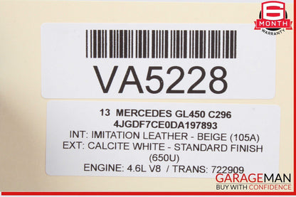 11-20 Mercedes X166 GL450 S550 Engine Coolant Motor Water Pump 2782010007 OEM
