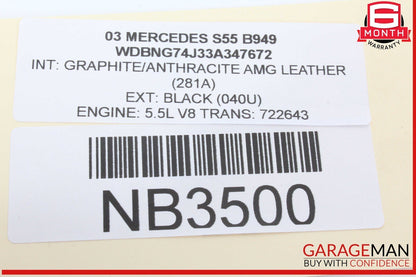 00-06 Mercedes W220 S55 AMG Rear Left & Right Side Door Audio Sound Speaker Set