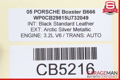 05-06 Porsche Boxster 987 3.2L Left Side Exhaust Manifold Header Pipe OEM