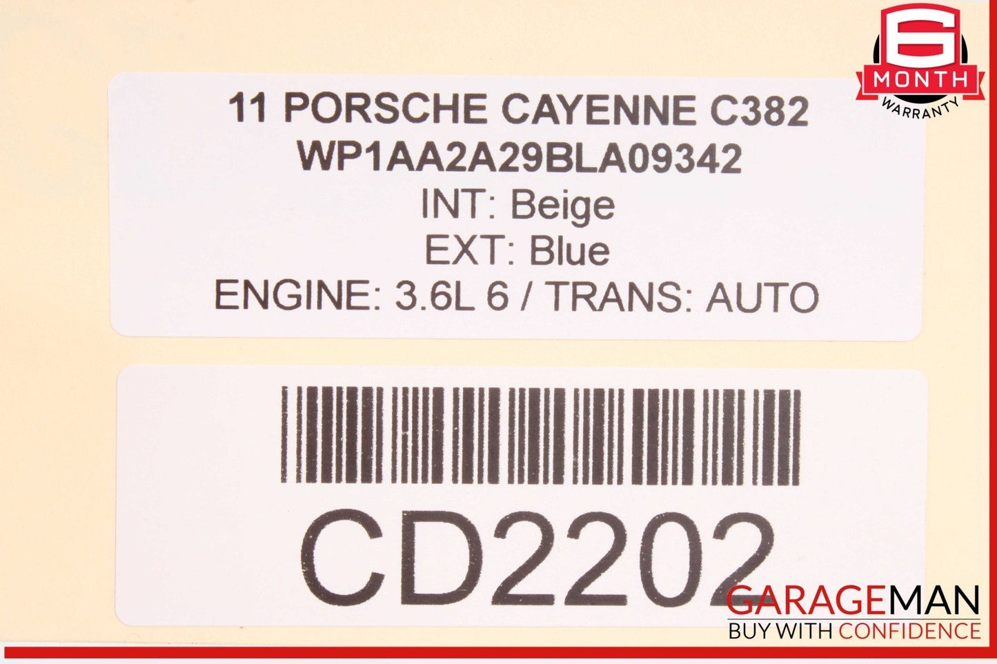 10-16 Porsche Panamera 970 Front Left Side Lower Bottom Seat Cushion OEM