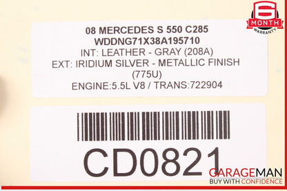 07-13 Mercedes W221 S550 Radiator Support Headlight Reinforcement Bracket Assy