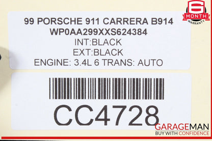 97-04 Carrera 911 996 Porsche Boxster 986 Front Hood Bonnet Trunk Lid OEM