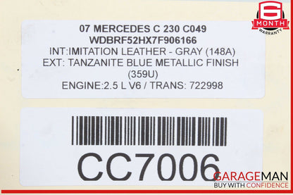 05-11 Mercedes W203 C350 7G Tronic Automatic Transmission Assembly RWD OEM 82k