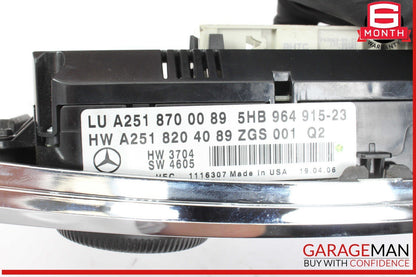 06-13 Mercedes X164 GL450 GL500 Front A/C AC Heater Climate Control Switch OEM