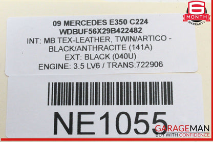 07-09 Mercedes W211 E350 Front Right Side Headlight Head Light Lamp Halogen OEM