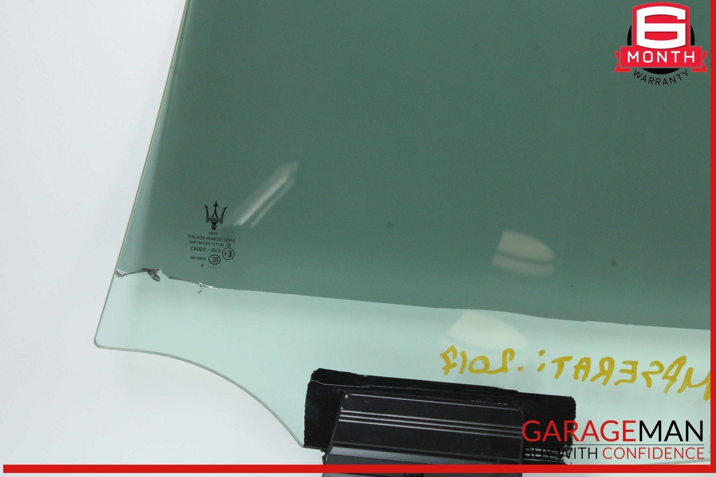 14-22 Maserati Ghibli M157 Rear Right Passenger Side Door Window Glass OEM