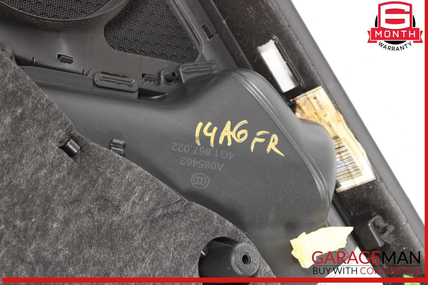 12-18 Audi A6 Front Right Passenger Interior Door Trim Panel Cover Assy OEM