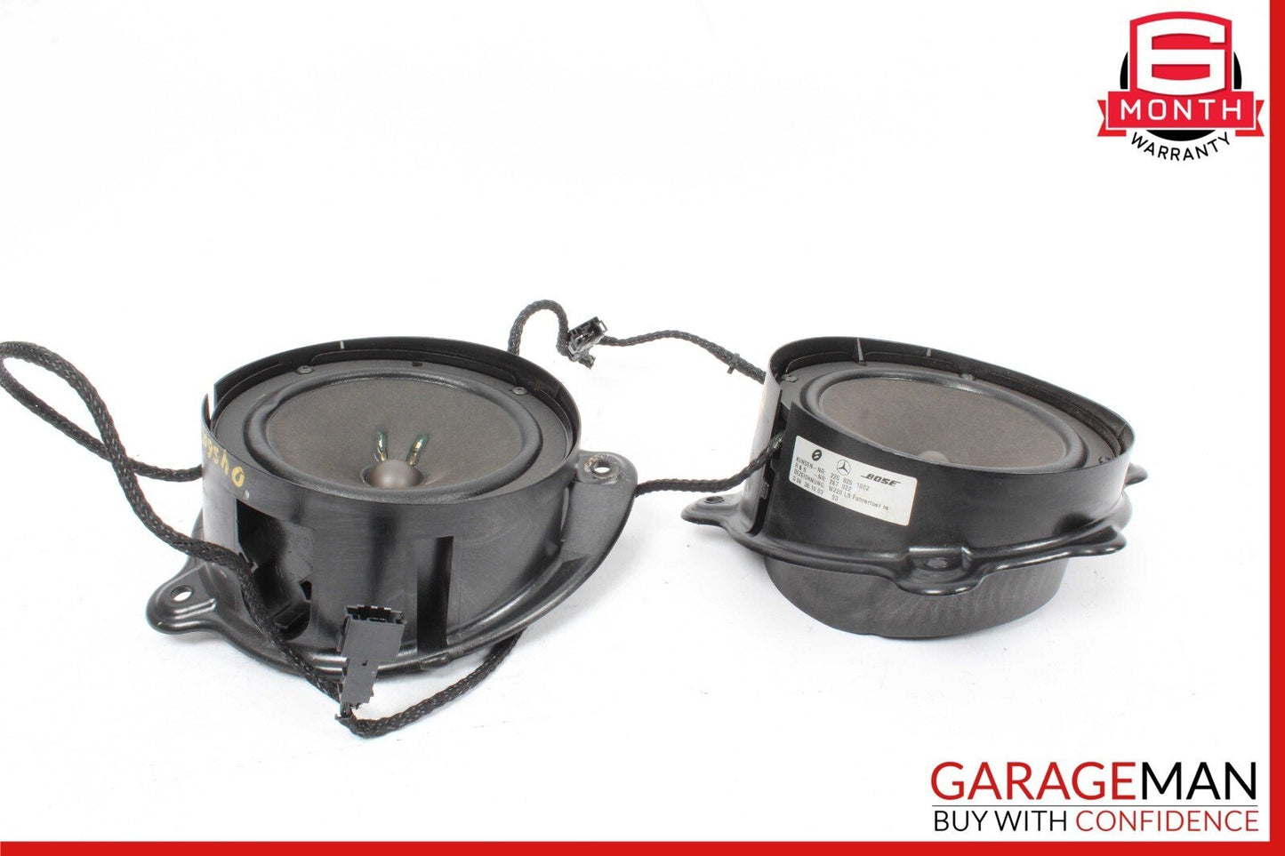 00-06 Mercedes W220 S600 S500 Rear Door Audio Sound Speaker Set of 2 Pc OEM