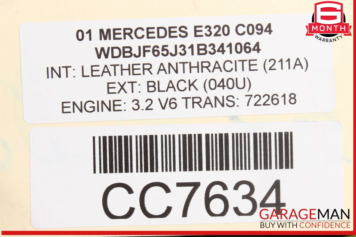 00-03 Mercedes W210 E320 E430 Front Left Top Upper Seat Cushion OEM