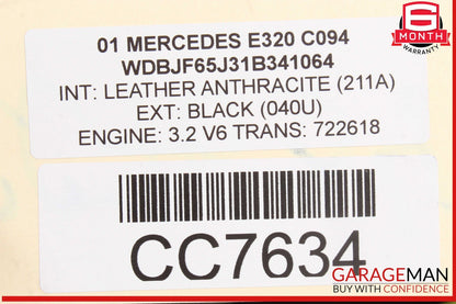 00-03 Mercedes W210 E320 E430 Front Left Top Upper Seat Cushion OEM