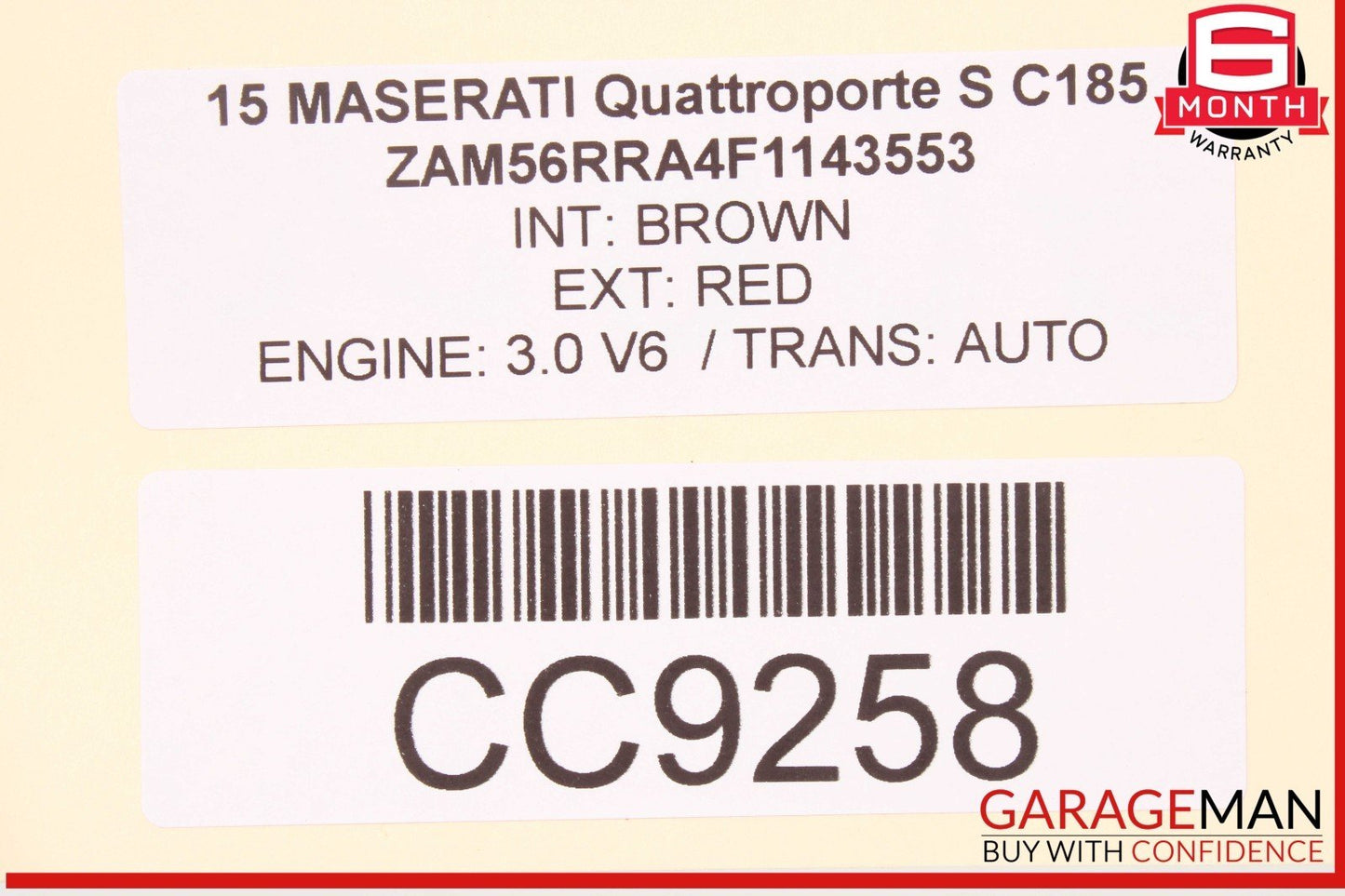 14-17 Maserati Quattroporte M156 Front Right Side Lower Bottom Seat Cushion OEM