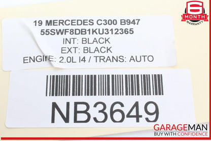 18-21 Mercedes W205 C300 E350 Steering Wheel w/ Shifter Paddles OEM