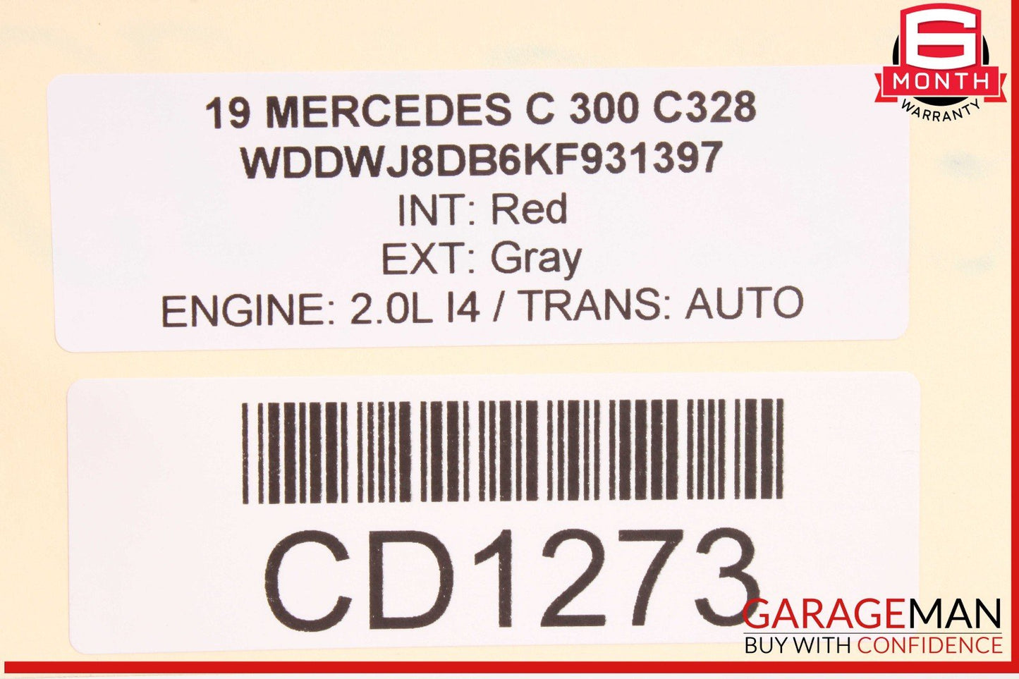 17-21 Mercedes W205 C300 C43 AMG Coupe Trunk Lid Panel Assembly OEM